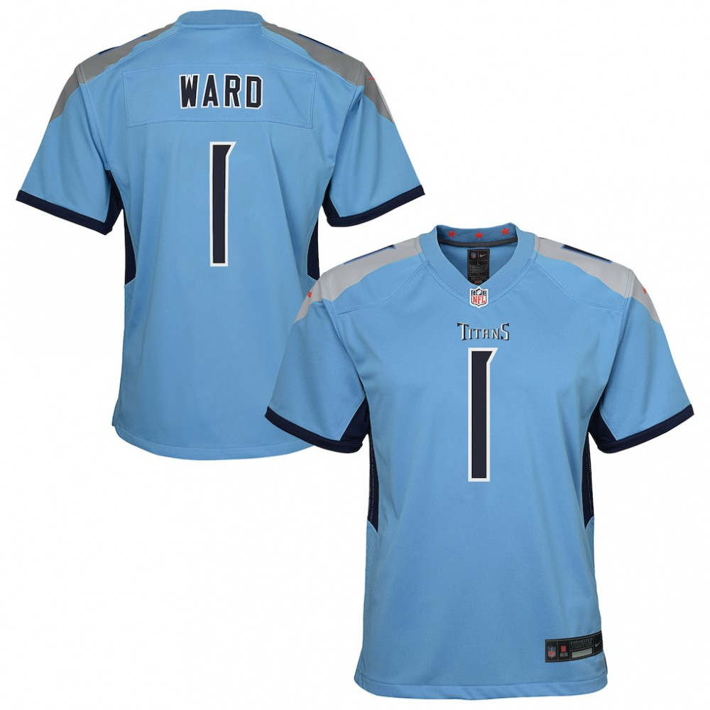 Cameron Ward Tennessee Titans Nike Youth Team Game Jersey - Light Blue-GridironStore